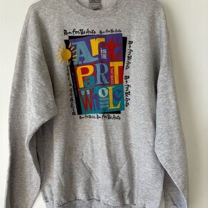 Gray Graphic Men's Sweater